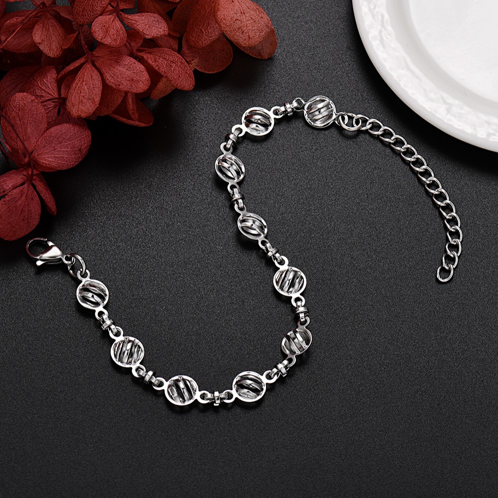 Streetwear Brand Jewelry - Bracelets chaîne creux en argent sterling