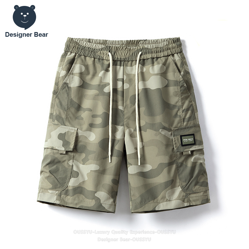 Streetwear Brand Designer - Shorts Cargo Camouflage d'été pour Hommes,