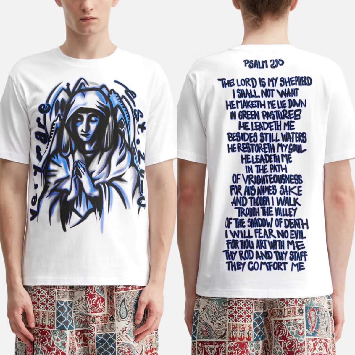 T-shirt en coton avec motif gr - Streetwear Brand Paris avis et prix
