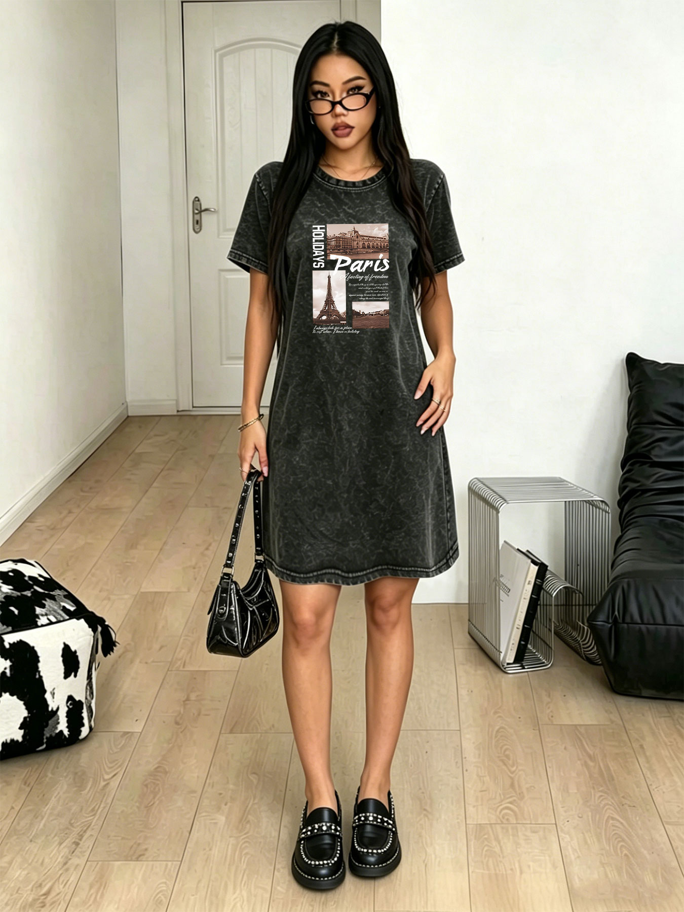 Robe t-shirt vintage délavée p - Streetwear Brand Paris avis et prix