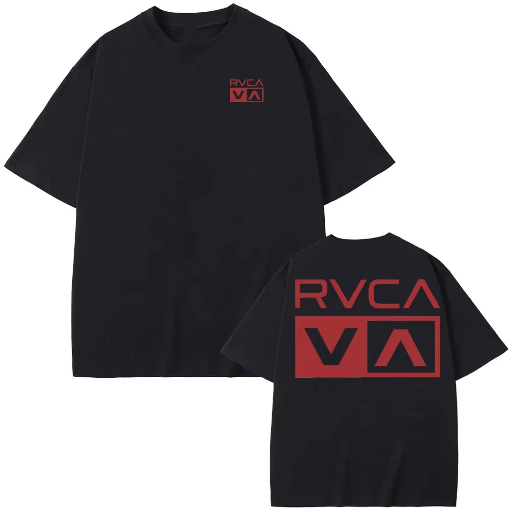T-shirt RVCA noir en coton pou - Streetwear Brand Designer avis et prix