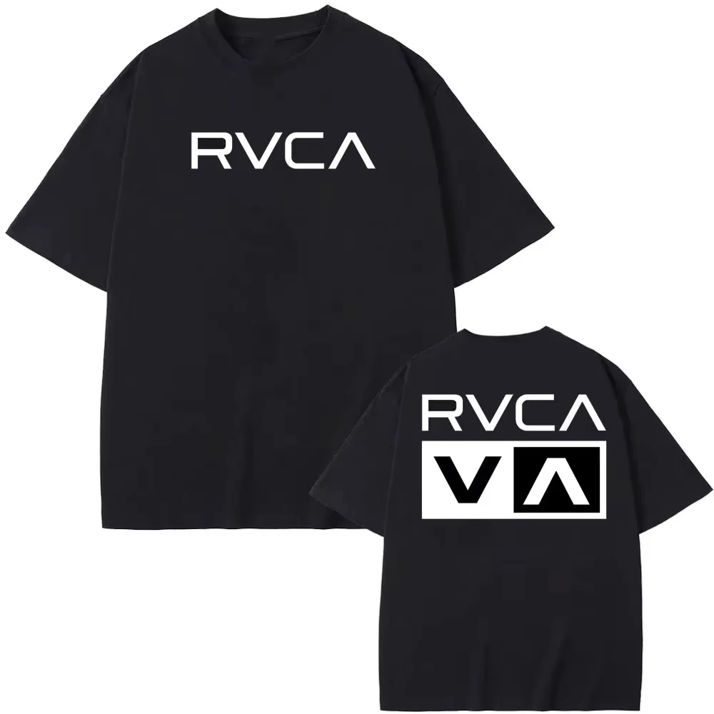 T-shirt RVCA noir en coton pou - Streetwear Brand Designer avis et prix